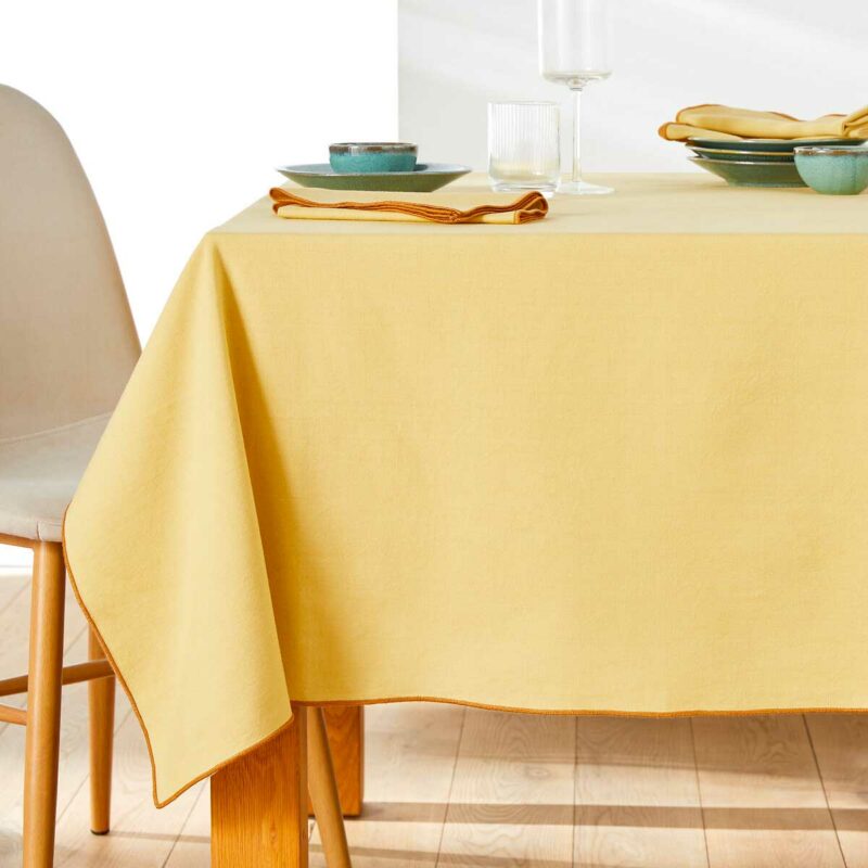 Nappe en coton lavé