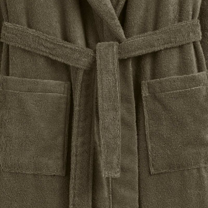 Peignoir capuche coton peigné