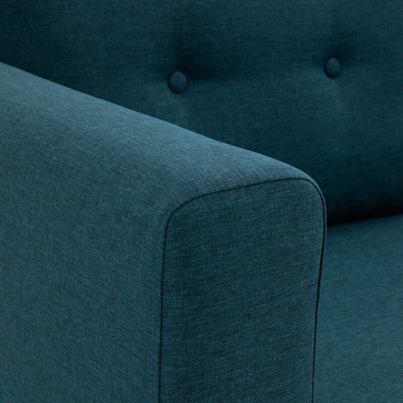 Petit sofa deux places bleu sombre