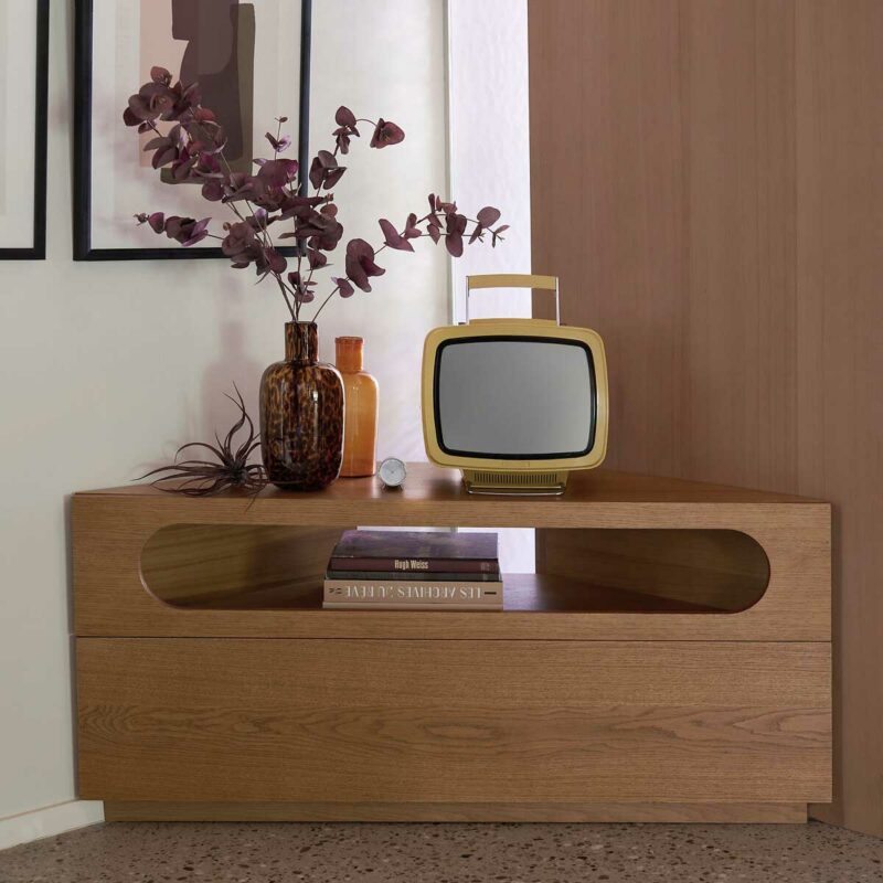 Vase en verre ambré