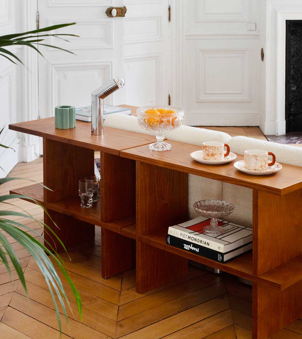Console en acacia et métal noir L110 cm TEMUCO Console en acacia et métal noir L110 cm TEMUCO