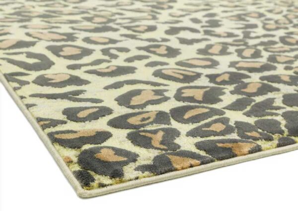 Tapis Imitation Léopard Style Nordique - Lavable - Décoration Moderne