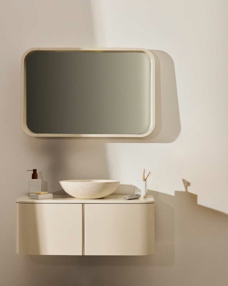 Meuble sous vasque blanc au design moderne