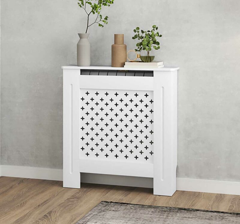 Cache-radiateur motif nid d’abeille : une touche graphique et pratique
