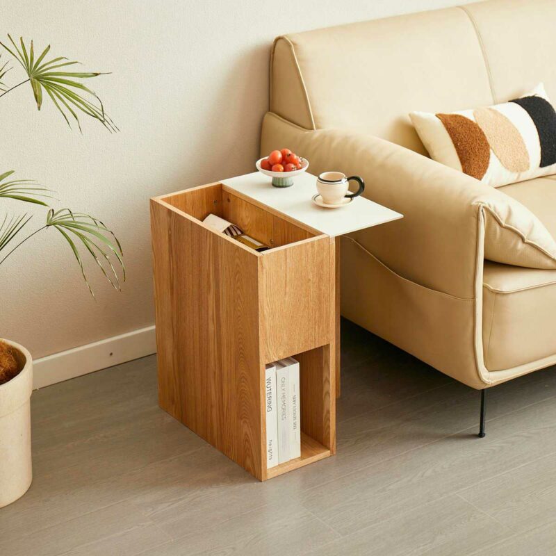 La table d’appoint qui range tout dans le salon