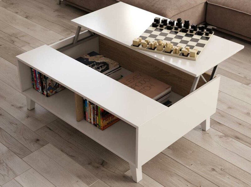Changer la hauteur de la table basse pour des parties d’échecs agréables