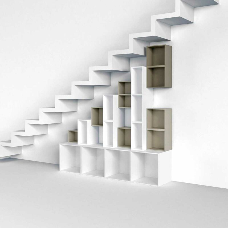 Étagère escalier design modulable