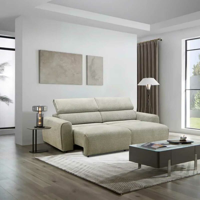 Canapé relax avec assise allongeable : détente absolue devant la TV