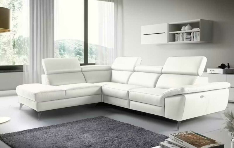 Canapé relax d’angle blanc : l’expression d’un style ultra contemporain