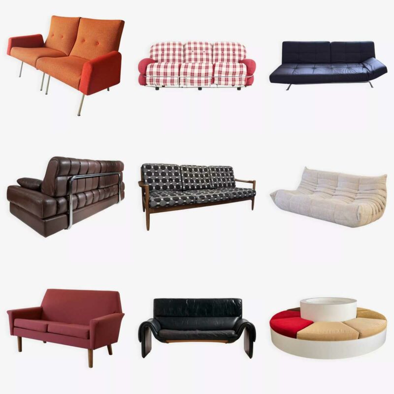Chiner un véritable canapé vintage chez les antiquaires