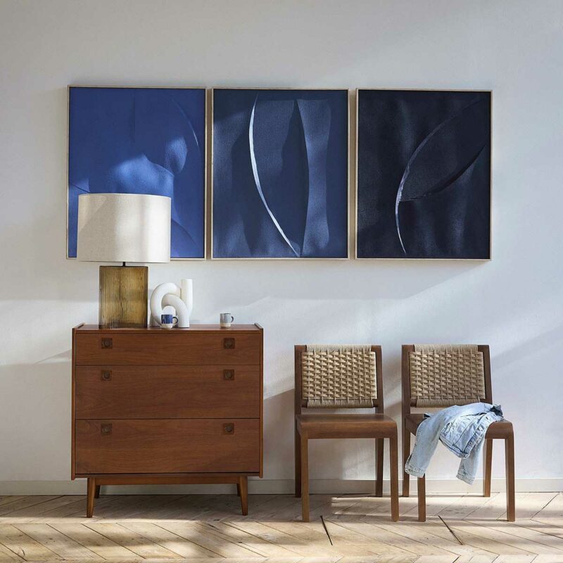 Lampe en verre strié : une lumière douce et intemporelle