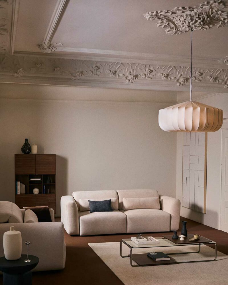 Tendance arrondie : canapé 2 places relax électrique moderne