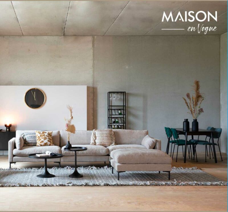 Un grand canapé d’angle pour sublimer le minimalisme