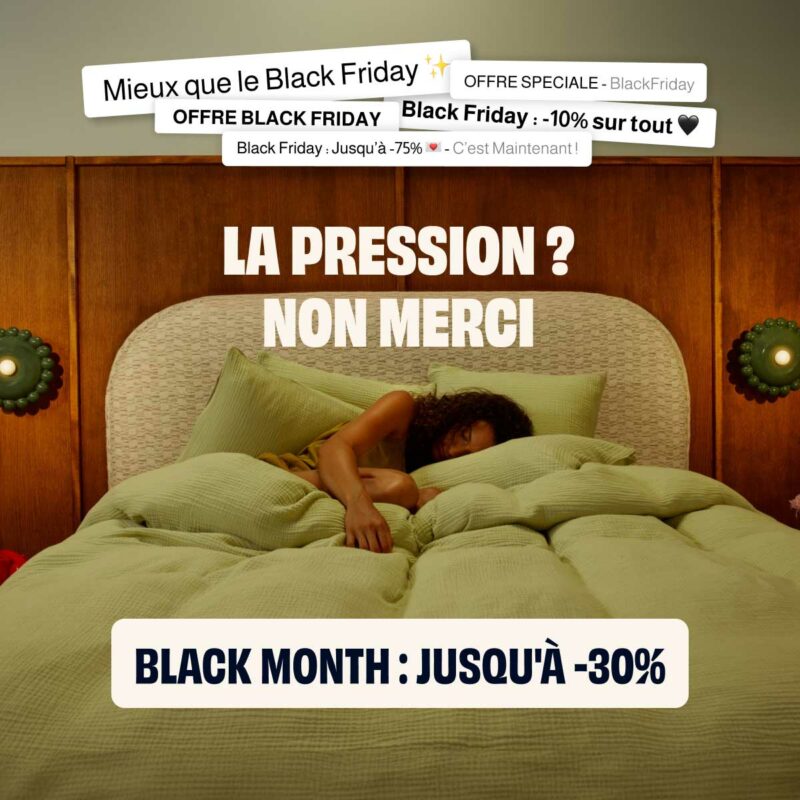 Black month Tediber : promo sur les lits et matelas