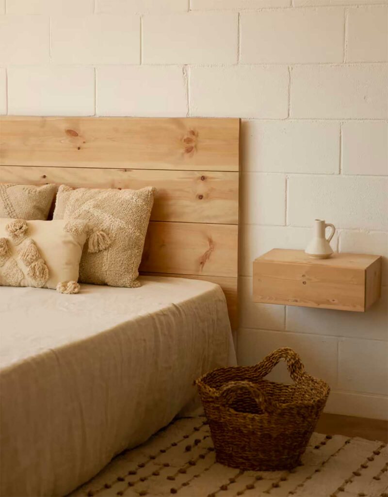 Ensemble chevets et tête de lit assortis