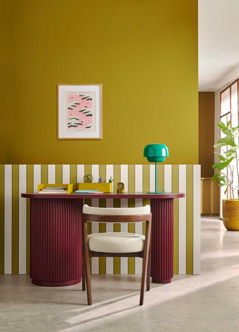 Bureau à la déco esprit asian rétro