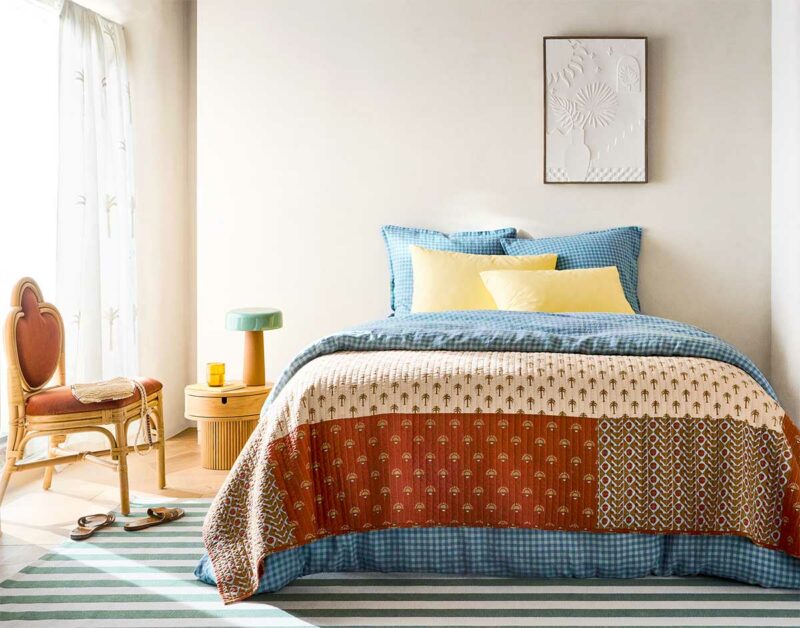 Chambre esprit déco ensoleillée