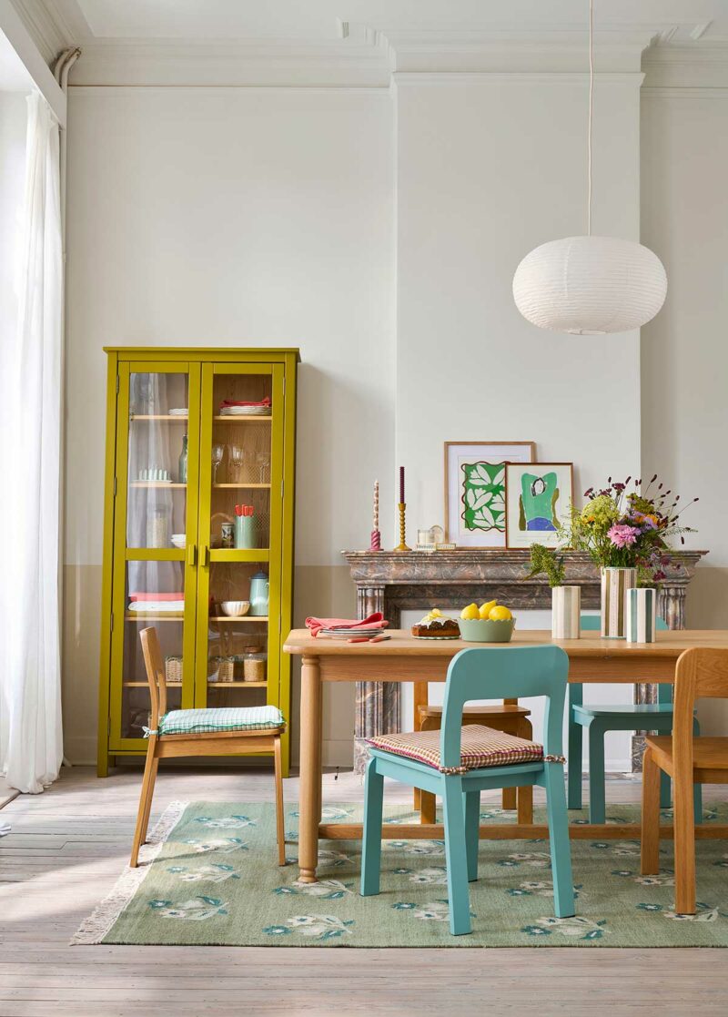 Salle à manger avec déco esprit campagne