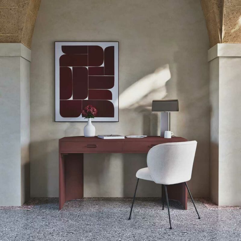 Bosco, bureau 2 tiroirs au style contemporain