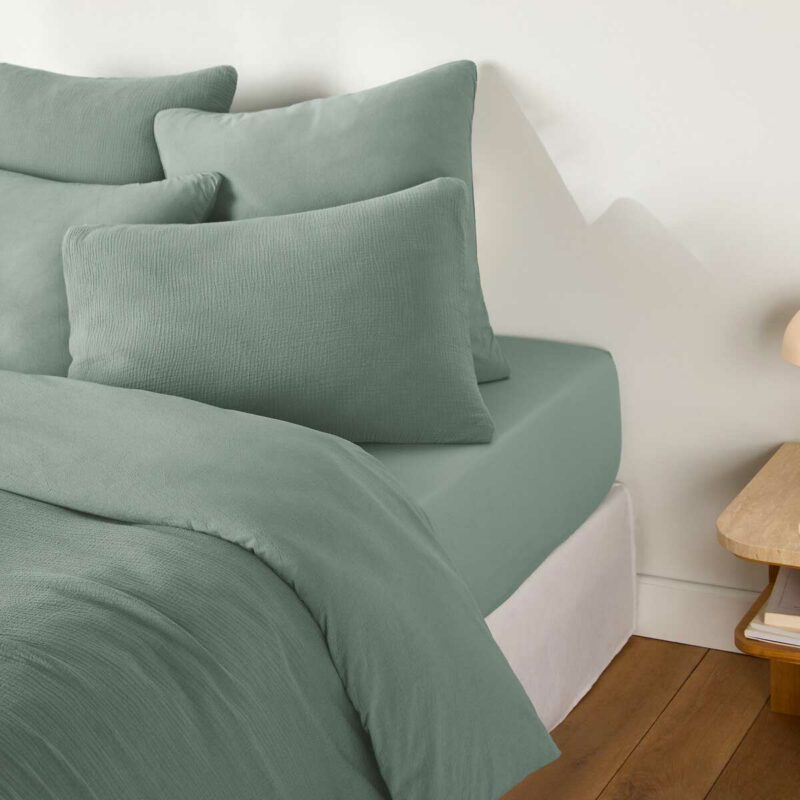 Une housse de couette en gaze de coton pour une chambre tout en douceur